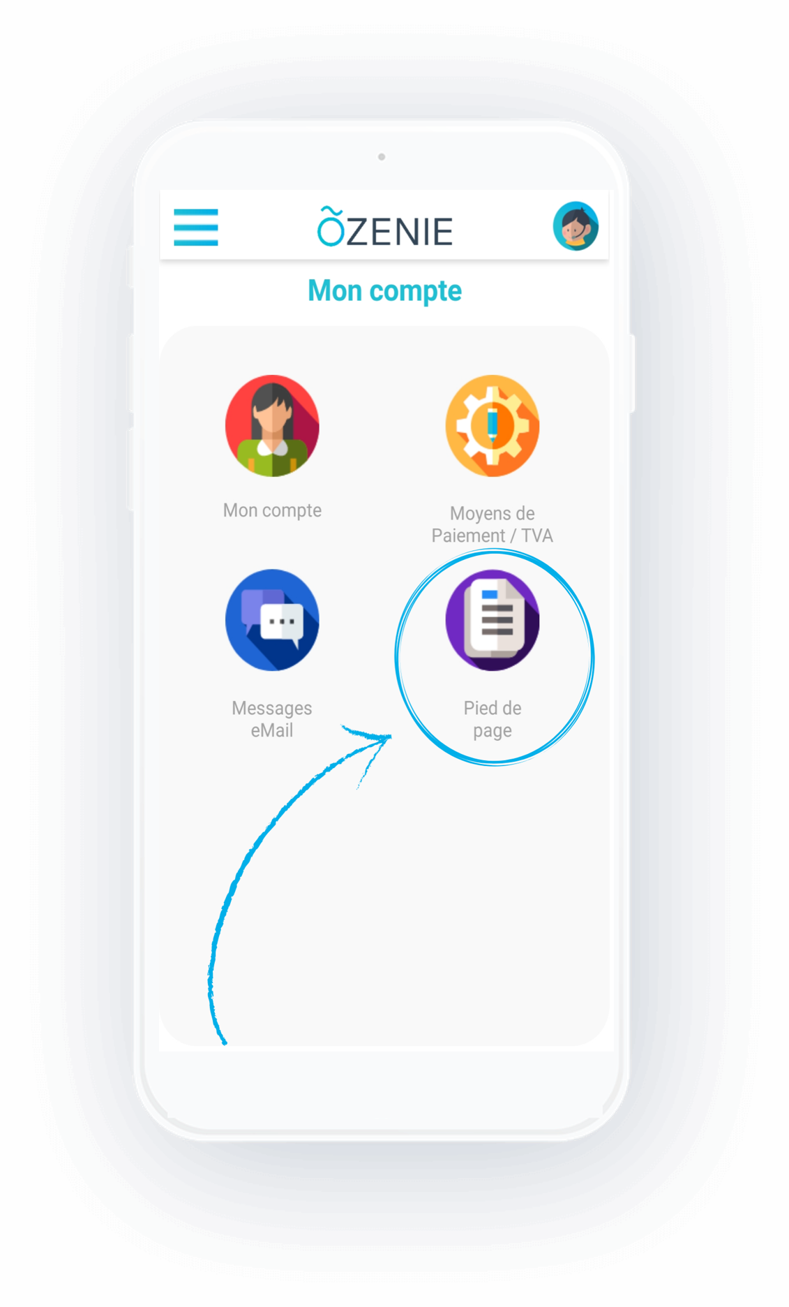 pied de page